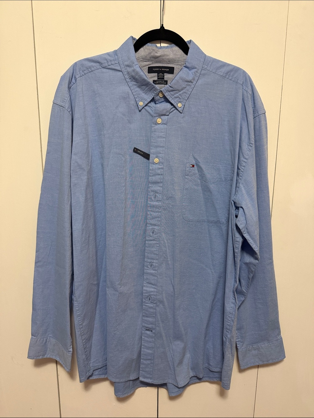 Tommy Hilfiger Light Blue Long-Sleeve Button-Down Shirt